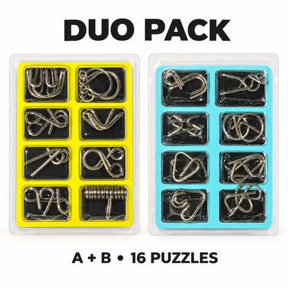 Metal Brain Puzzle Challenge – 16 or 32 Puzzles